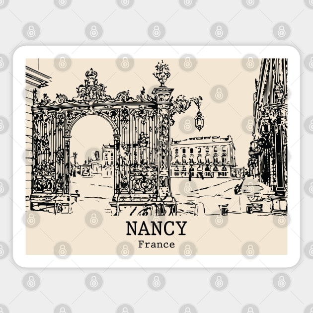 Nancy - France Magnet by Lakeric